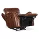 Harlan Brown Leather Zero Gravity Power Recliner With Power Headrest