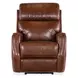 Harlan Brown Leather Zero Gravity Power Recliner With Power Headrest