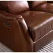 Harlan Brown Leather Zero Gravity 77" Power Reclining Sofa With Power Headrest