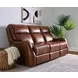 Harlan Brown Leather Zero Gravity 77" Power Reclining Sofa With Power Headrest