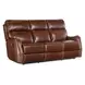 Harlan Brown Leather Zero Gravity 77" Power Reclining Sofa With Power Headrest