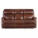 Harlan Brown Leather Zero Gravity 77" Power Reclining Sofa With Power Headrest