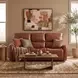 Crosby Brown Leather Zero Gravity Power Reclining Living Room Set with Power Headrest And Lumbar