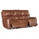 Crosby Brown Leather Zero Gravity 81" Power Reclining Sofa with Power Headrest And Lumbar