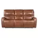 Crosby Brown Leather Zero Gravity 81" Power Reclining Sofa with Power Headrest And Lumbar