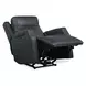 Nelson Salvo Denim Leather Zero Gravity Power Recliner with Power Headrest And Lumbar