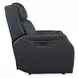 Nelson Salvo Denim Leather Zero Gravity Power Recliner with Power Headrest And Lumbar