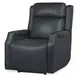 Nelson Salvo Denim Leather Zero Gravity Power Recliner with Power Headrest And Lumbar