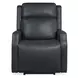 Nelson Salvo Denim Leather Zero Gravity Power Living Room Set with Power Headrest And Lumbar