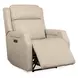 Chesterfield Salvo Beige Leather Zero Gravity Power Recliner with Power Headrest And Lumbar