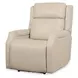 Nelson Salvo Beige Leather Zero Gravity Power Recliner with Power Headrest And Lumbar