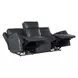 Nelson Salvo Denim Leather Zero Gravity 79" Power Sofa with Power Headrest And Lumbar