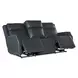 Chesterfield Salvo Denim Leather Zero Gravity Power Sofa with Power Headrest And Lumbar