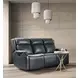 Nelson Salvo Denim Leather Zero Gravity 79" Power Sofa with Power Headrest And Lumbar