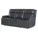 Chesterfield Salvo Denim Leather Zero Gravity Power Sofa with Power Headrest And Lumbar