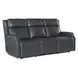 Chesterfield Salvo Denim Leather Zero Gravity Power Sofa with Power Headrest And Lumbar
