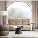 Nelson Salvo Beige Leather Zero Gravity 79" Power Sofa with Power Headrests And Lumbar