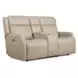 Nelson Salvo Beige Leather Zero Gravity Power Living Room Set with Power Headrests And Lumbar