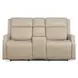 Nelson Salvo Beige Leather Zero Gravity Power Living Room Set with Power Headrests And Lumbar