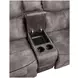 Nashville Gray Manual Glider Reclining Console 78" Loveseat