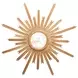 Starlata Gold Leaf With Umber Glaze Starburst Mirror