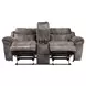 Nashville Gray 88" Manual Reclining Living Room Set