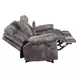 Nashville Gray Manual Glider Reclining Console 78" Loveseat
