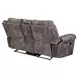 Nashville Gray Manual Glider Reclining Console 78" Loveseat