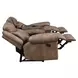Nashville Brown Manual Reclining 88" Sofa with Drop-Down Console and USB Charging