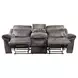 Nashville Gray 88" Manual Reclining Living Room Set