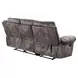 Nashville Gray Manual Reclining 88" Sofa with Drop-Down Console and USB Charging