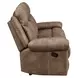 Nashville Brown Manual Reclining 88" Sofa with Drop-Down Console and USB Charging