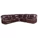 Denver Brown 6 Piece Modular Power Reclining Sectional with USB Charging