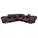 Denver Brown 6 Piece Modular Power Reclining Sectional with USB Charging