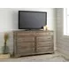 Highland Brown 8 Drawer Dresser and Mirror