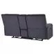 Lovell Gray Power Reclining Console 65" Loveseat with USB Charging