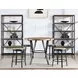 Magnolia Black Bookcase