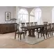 Auburn Brown 126" Extendable Rectangular Dining Table