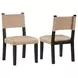 Aubrey Black Strap Back Side Chair Set of 2