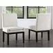 Aubrey Black Upholstered Parsons Chair Set of 2