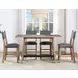 Aubrey Brown and Gray Counter Height Chair Set of 2