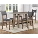 Aubrey Brown and Gray Counter Height Chair Set of 2
