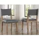 Aubrey Brown Strap Back Side Chair Set of 2