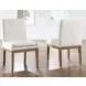 Aubrey White Upholstered Parsons Chair Set of 2