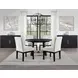 Aubrey Black Upholstered Parsons Chair Set of 2