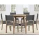 Aubrey Brown Strap Back Side Chair Set of 2