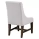 Auburn White Upholstered Arm Chair Set of 2