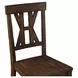 Auburn Dark Brown Slat Back Side Chair Set of 2