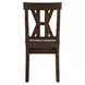 Auburn Dark Brown Slat Back Side Chair Set of 2