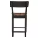 Bermuda Black 24" Short Back Counter Height Stool Set of 2